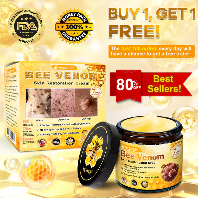 💐✨💐Made and Shipped from US ✨ VLSVLS® Bee Venom Skin Restoration Cream 🔥 💧 Targets wrinkles, fine lines, purpura, sagging, stretch marks, dark spots—firming, lifting and more