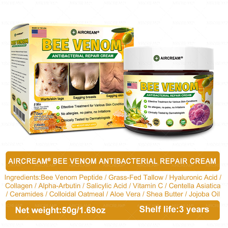 🇺🇸Made and Shipped from US ✨ AIRCREAM® Bee Venom Antibacterial Repair Cream 🔥 LAST DAY 80% OFF