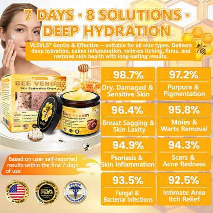 💐💟💐Made and Shipped from US ✨ VLSVLS® Bee Venom Skin Restoration Cream 🔥 LAST DAY 80% OFF