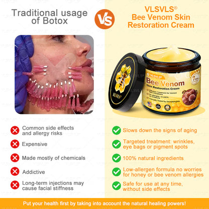 💐✨💐Made and Shipped from US ✨ VLSVLS® Bee Venom Skin Restoration Cream 🔥 💧 Targets wrinkles, fine lines, purpura, sagging, stretch marks, dark spots—firming, lifting and more