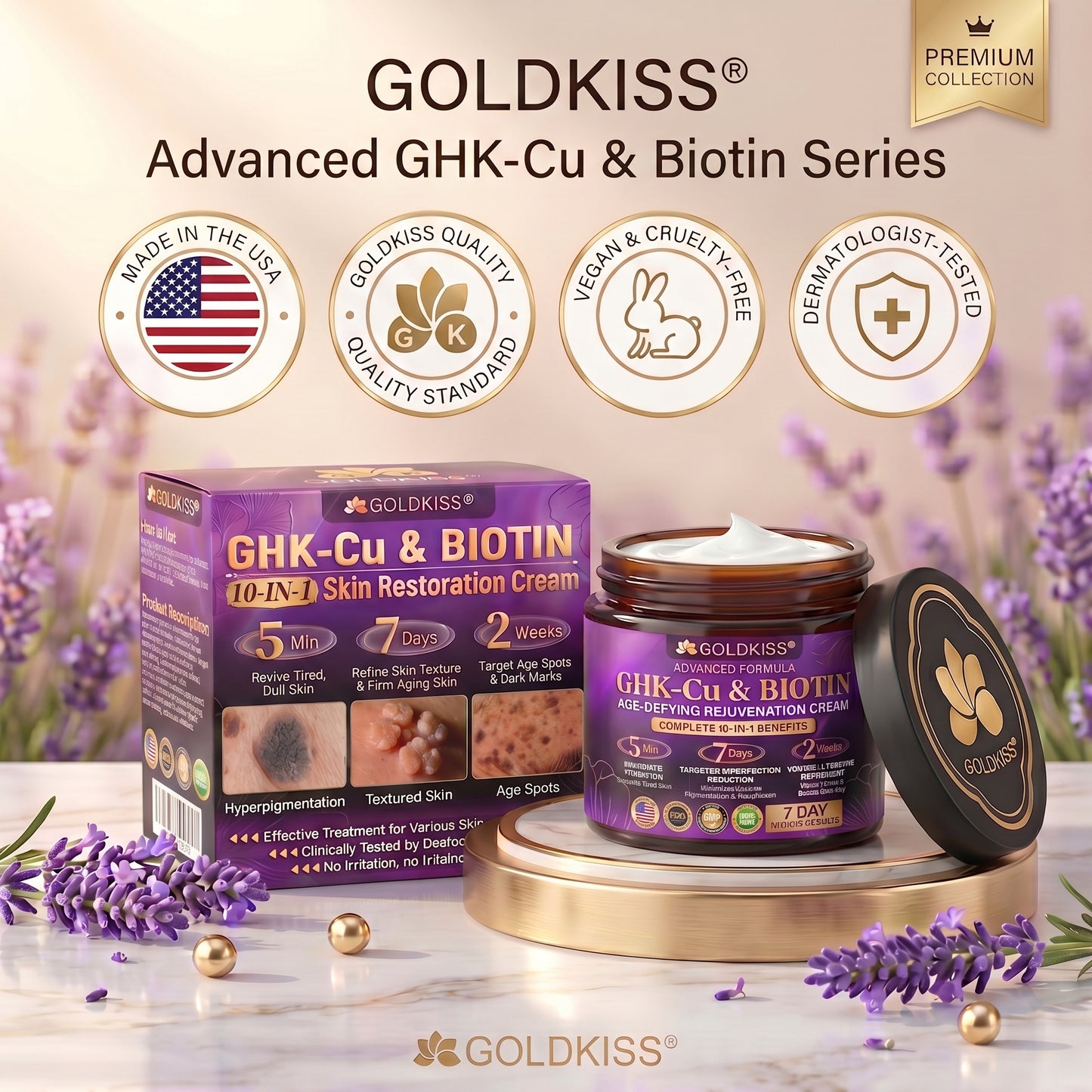 Made and Shipped from USA✨ 𝐆𝐎𝐋𝐃𝐊𝐈𝐒𝐒® 𝐆𝐇𝐊-𝐂𝐮 & 𝐁𝐈𝐎𝐓𝐈𝐍 𝟏𝟎-𝐈𝐍-𝟏 𝐒𝐤𝐢𝐧 𝐑𝐞𝐬𝐭𝐨𝐫𝐚𝐭𝐢𝐨𝐧 𝐂𝐫𝐞𝐚𝐦 ⚡
